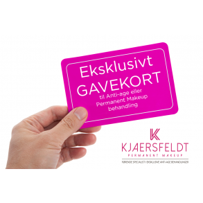 Gavekort til Anti-Age eller Permanent Makeup behandling hos Kjaersfeldt.dk