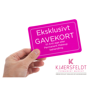 Gavekort til Anti-Age eller Permanent Makeup behandling hos Kjaersfeldt.dk