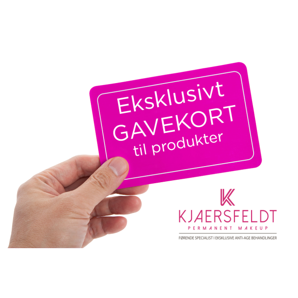 Gavekort til produkter hos Kjaersfeldt.dk